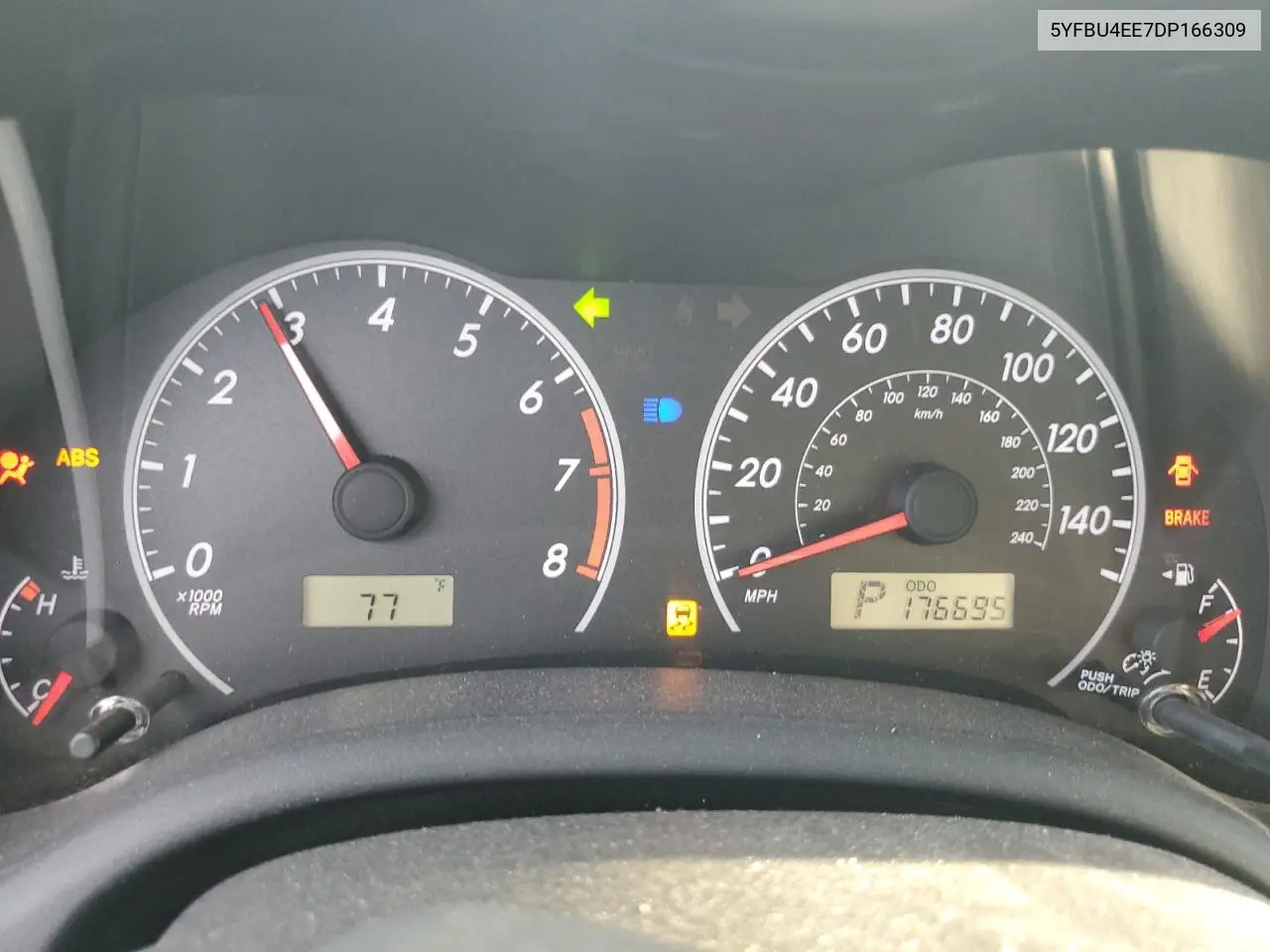 5YFBU4EE7DP166309 2013 Toyota Corolla Base