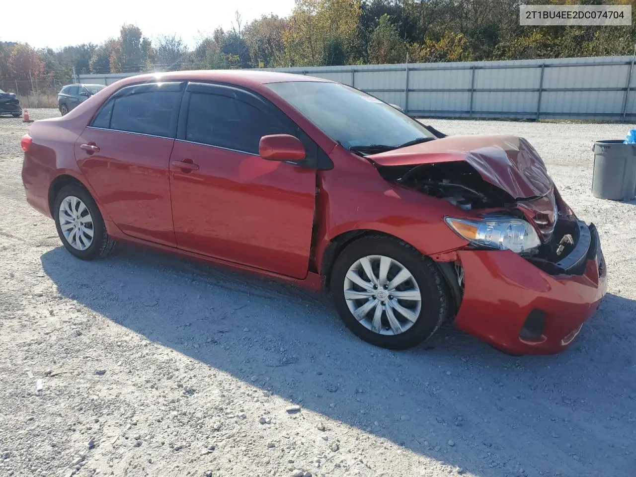 2T1BU4EE2DC074704 2013 Toyota Corolla Base