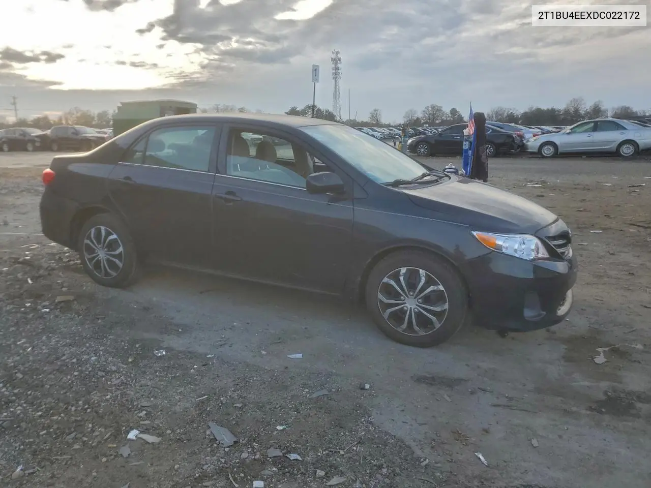 2T1BU4EEXDC022172 2013 Toyota Corolla Base