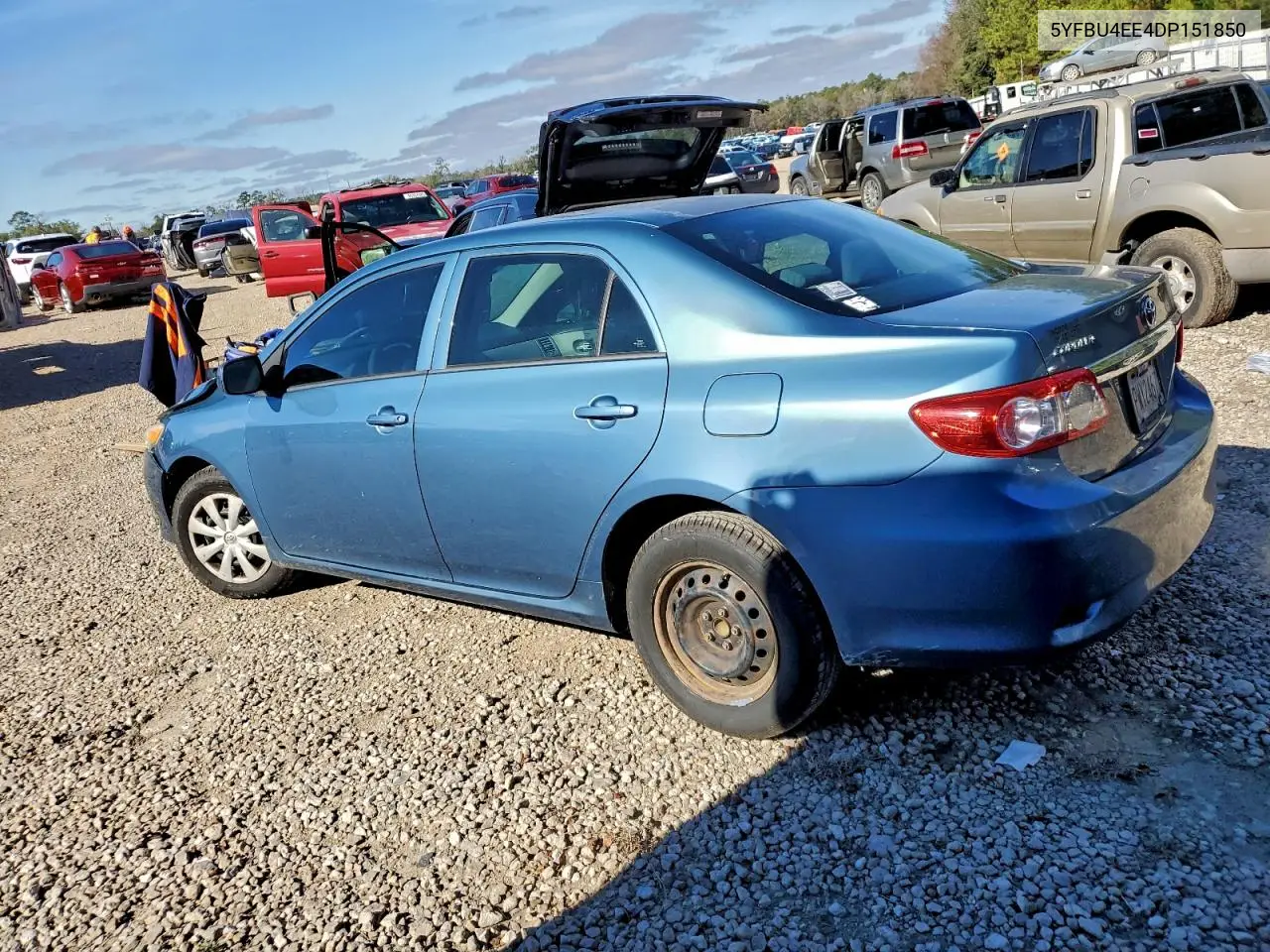 5YFBU4EE4DP151850 2013 Toyota Corolla Base