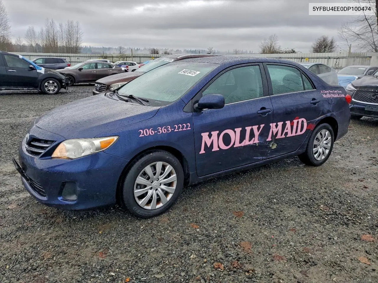 5YFBU4EE0DP100474 2013 Toyota Corolla Base