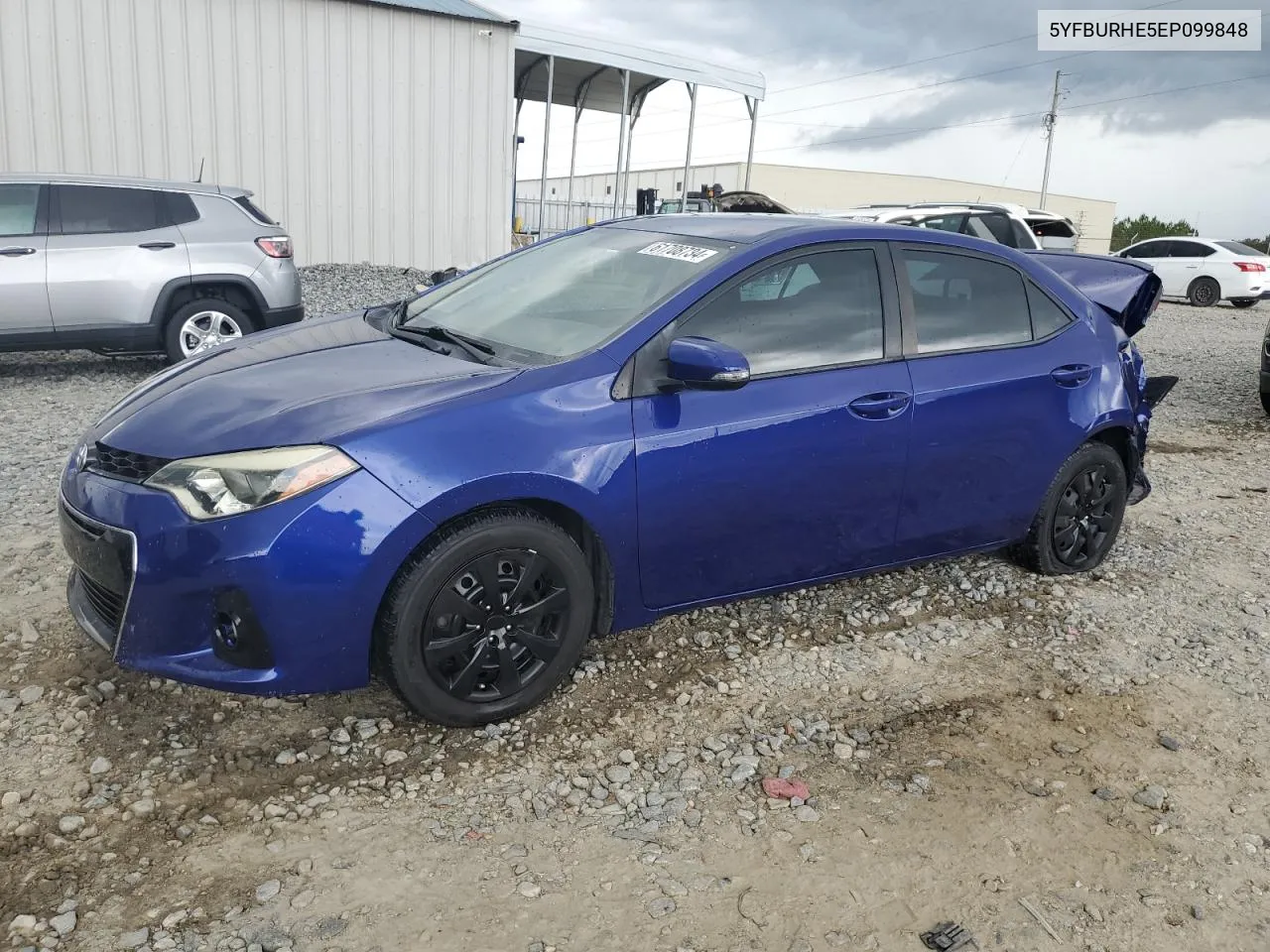 2014 Toyota Corolla L VIN: 5YFBURHE5EP099848 Lot: 61708734