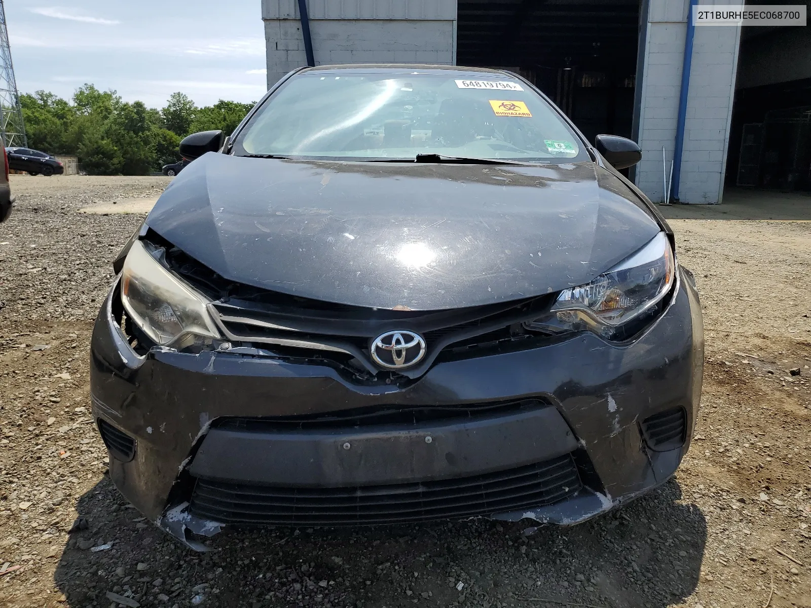 2014 Toyota Corolla L VIN: 2T1BURHE5EC068700 Lot: 64819794