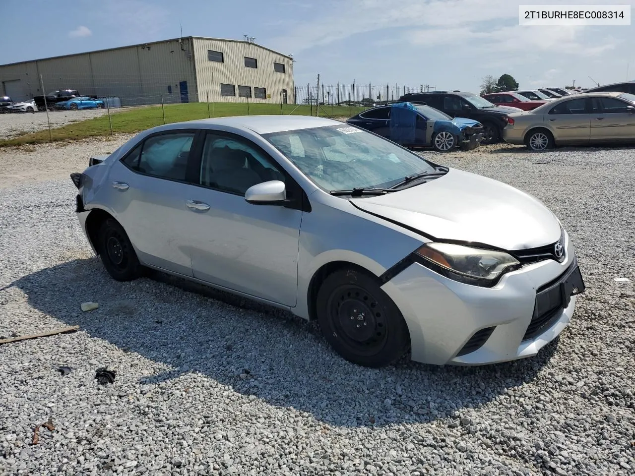 2014 Toyota Corolla L VIN: 2T1BURHE8EC008314 Lot: 68625734