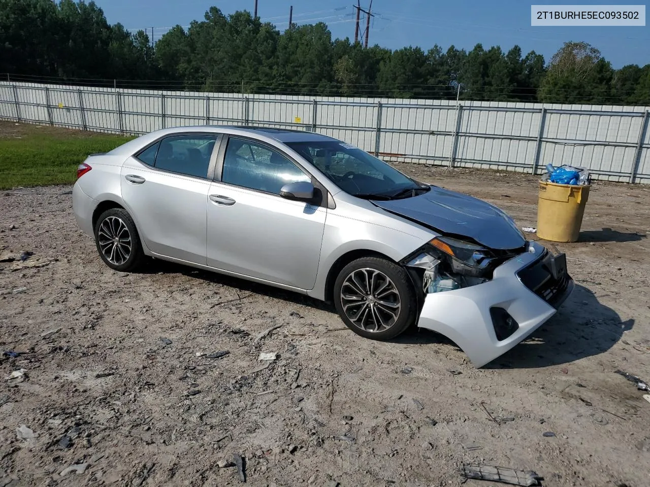 2014 Toyota Corolla L VIN: 2T1BURHE5EC093502 Lot: 69185214