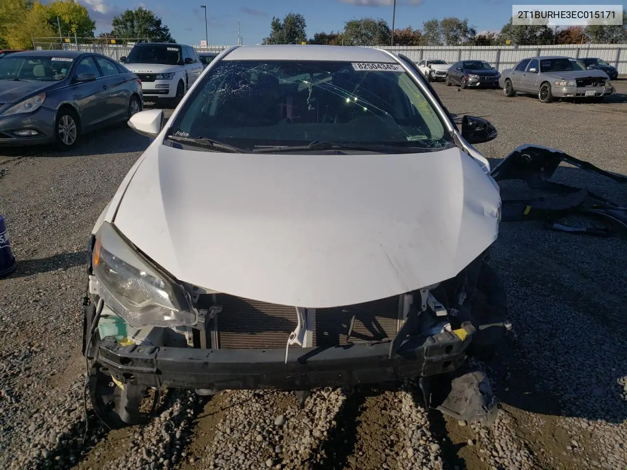 2T1BURHE3EC015171 2014 Toyota Corolla L