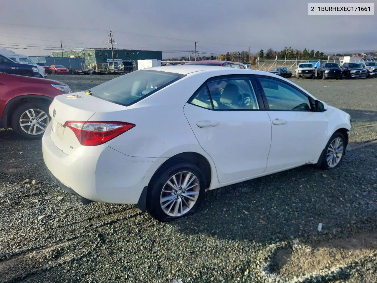 2T1BURHEXEC171661 2014 Toyota Corolla L