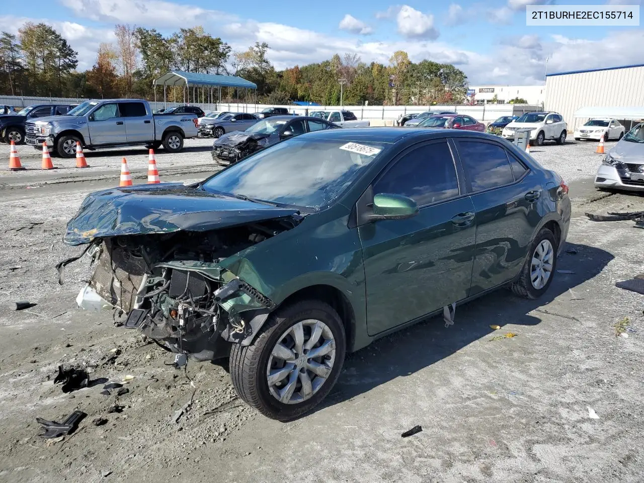 2T1BURHE2EC155714 2014 Toyota Corolla L