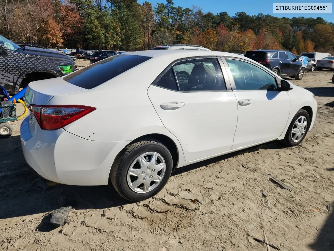 2T1BURHE1EC094551 2014 Toyota Corolla L