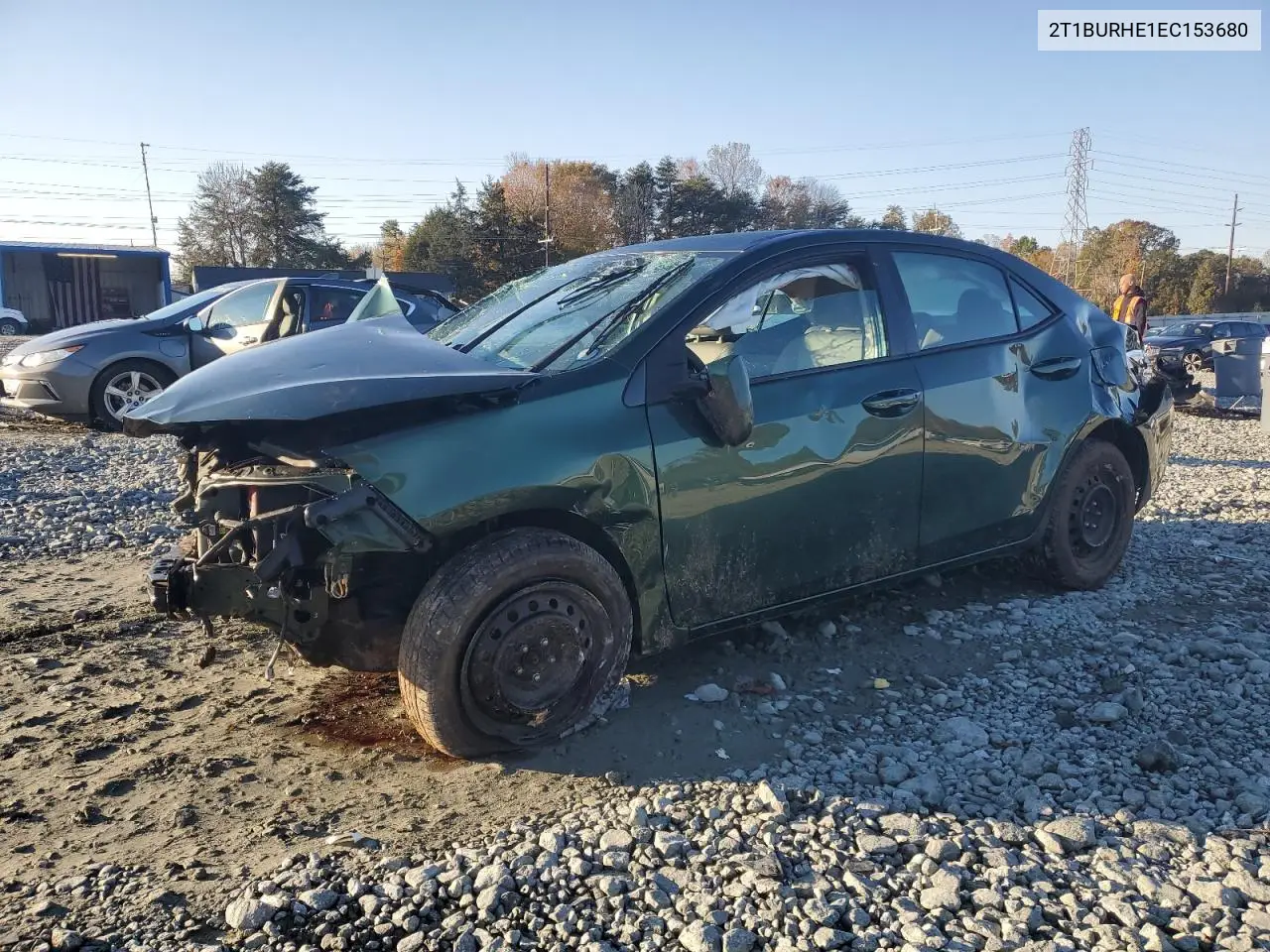 2T1BURHE1EC153680 2014 Toyota Corolla L