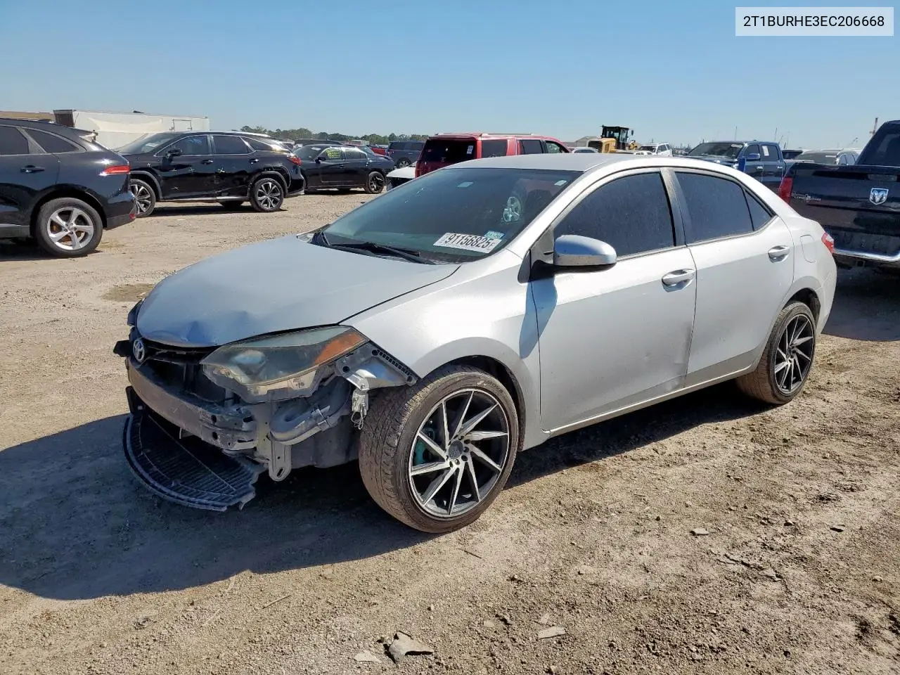 2T1BURHE3EC206668 2014 Toyota Corolla L