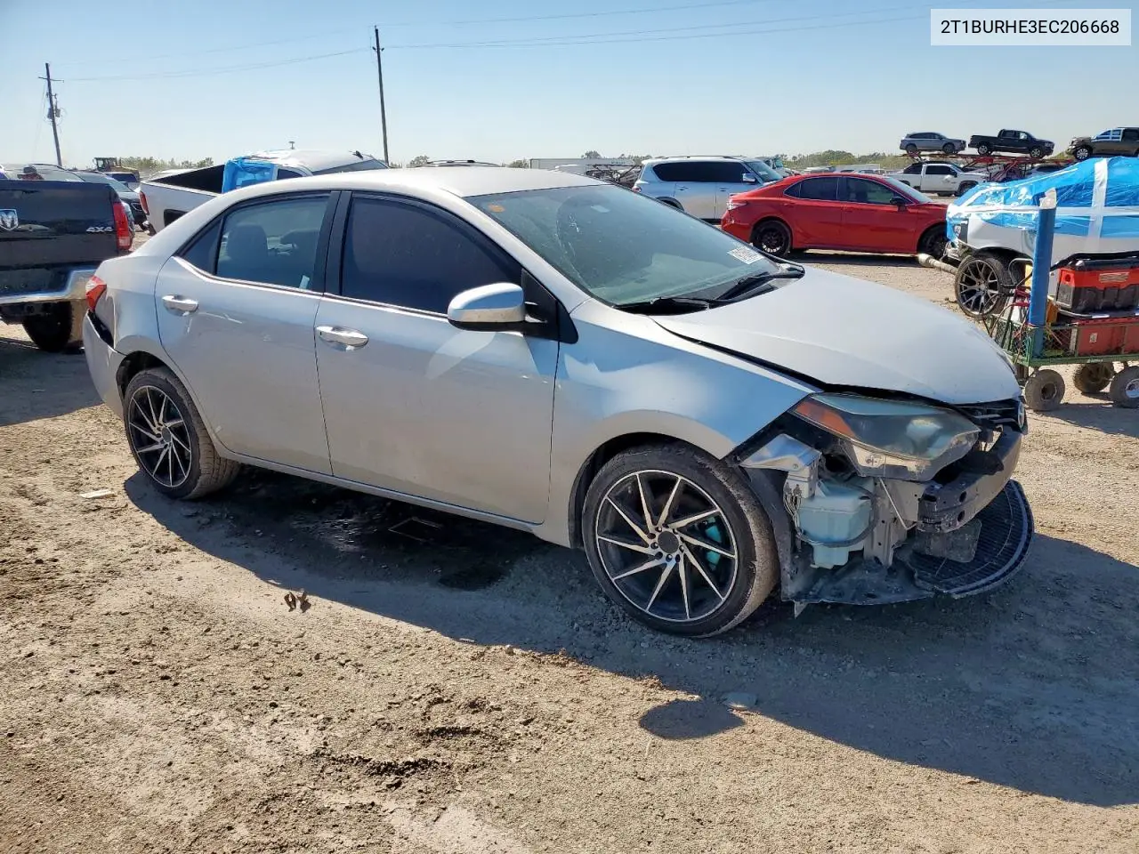 2T1BURHE3EC206668 2014 Toyota Corolla L