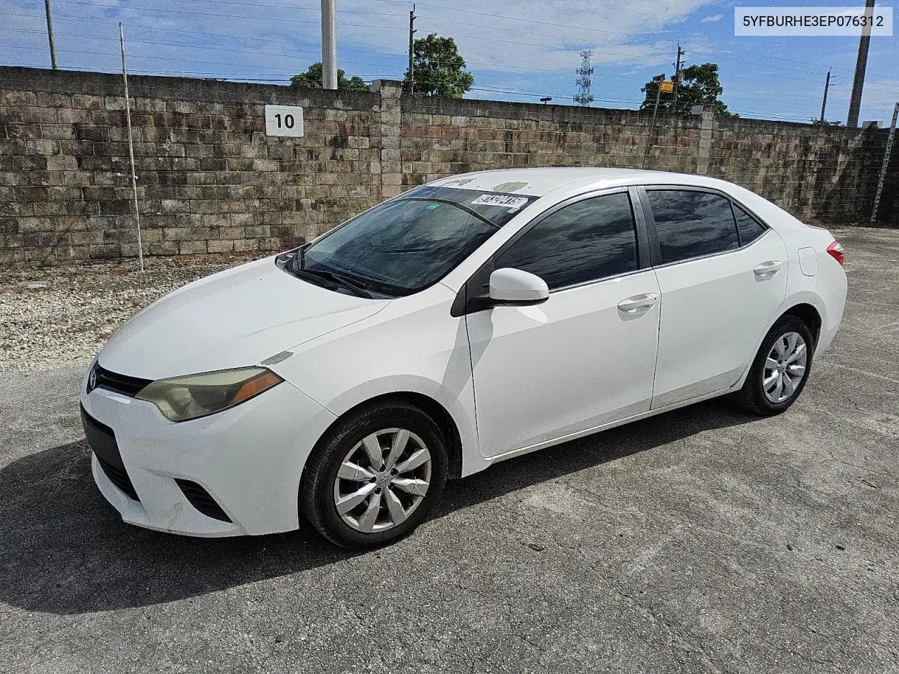 5YFBURHE3EP076312 2014 Toyota Corolla L