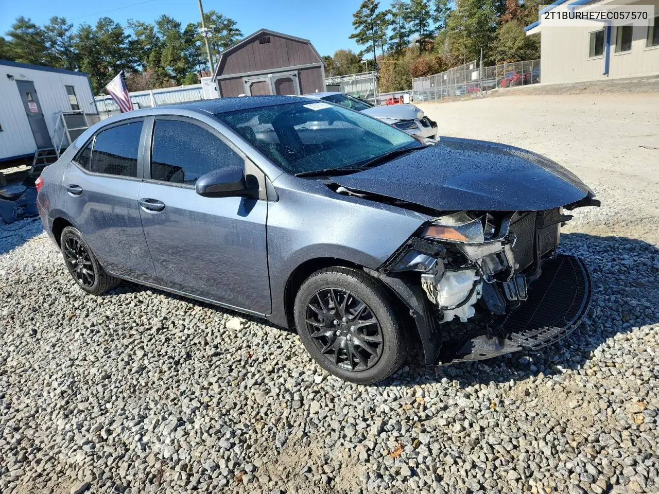2T1BURHE7EC057570 2014 Toyota Corolla L