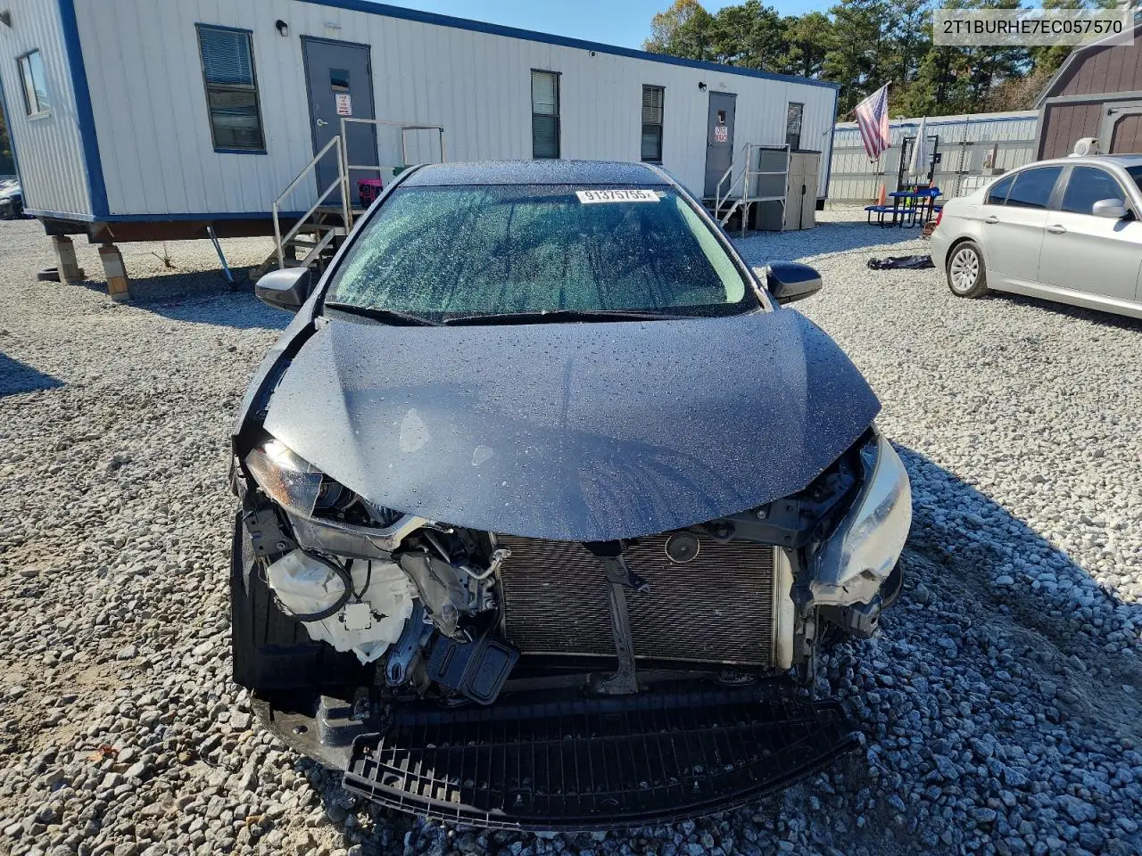 2T1BURHE7EC057570 2014 Toyota Corolla L