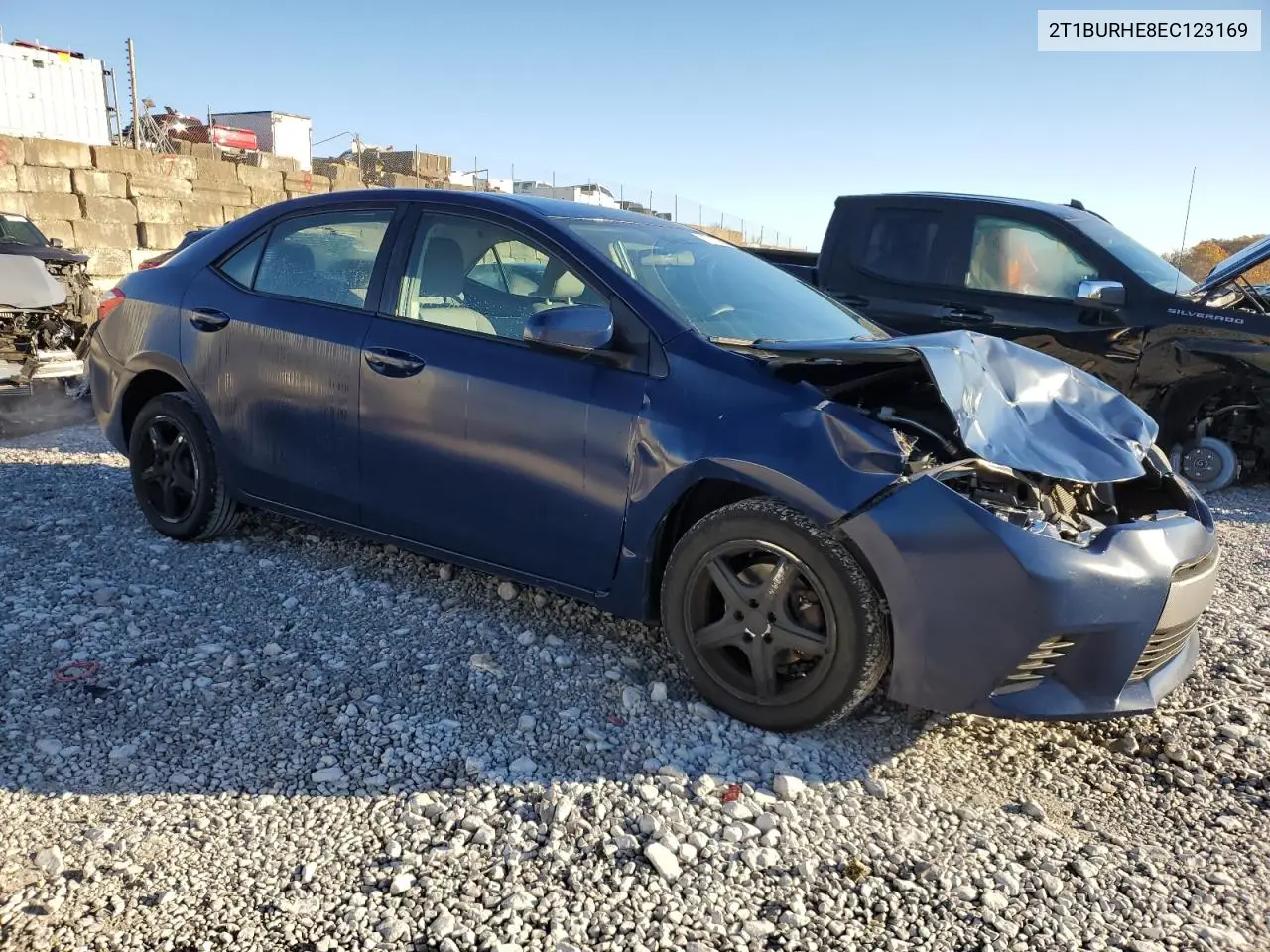 2T1BURHE8EC123169 2014 Toyota Corolla L