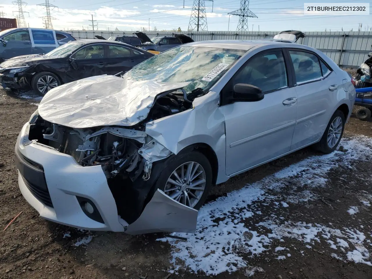 2T1BURHE2EC212302 2014 Toyota Corolla L