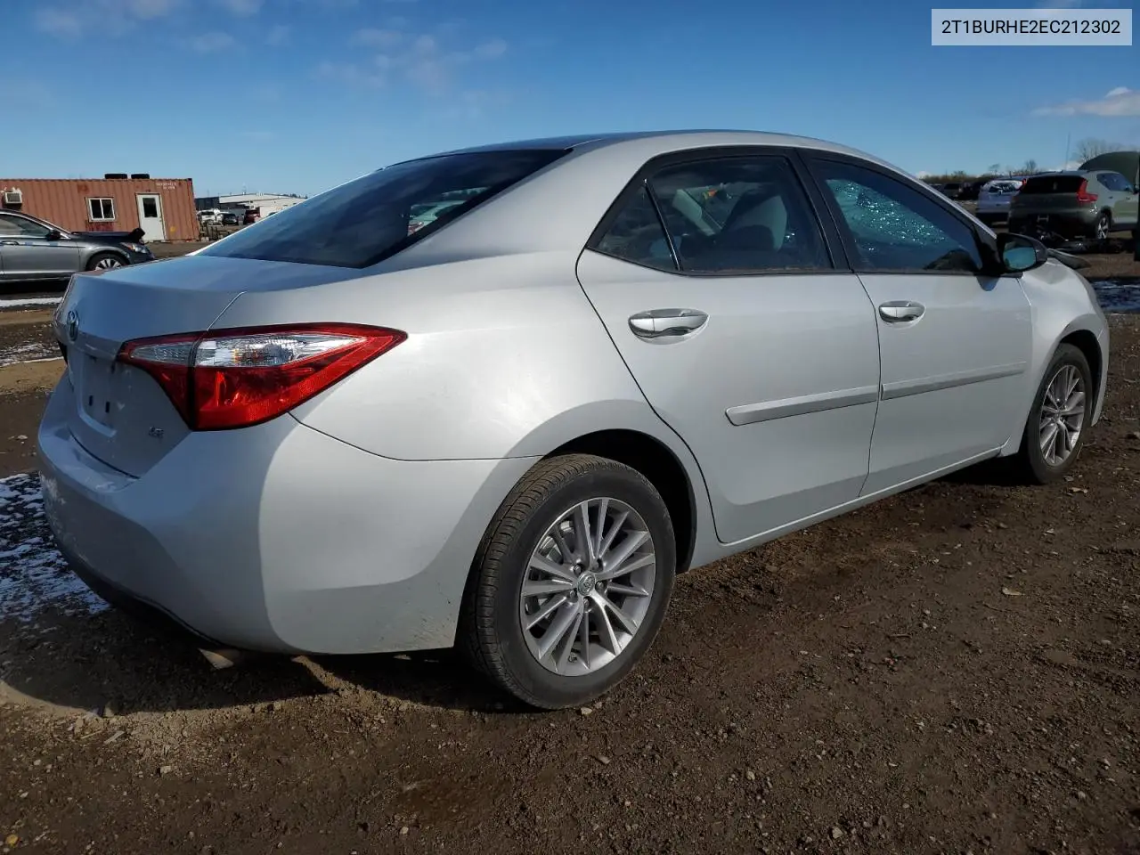 2T1BURHE2EC212302 2014 Toyota Corolla L