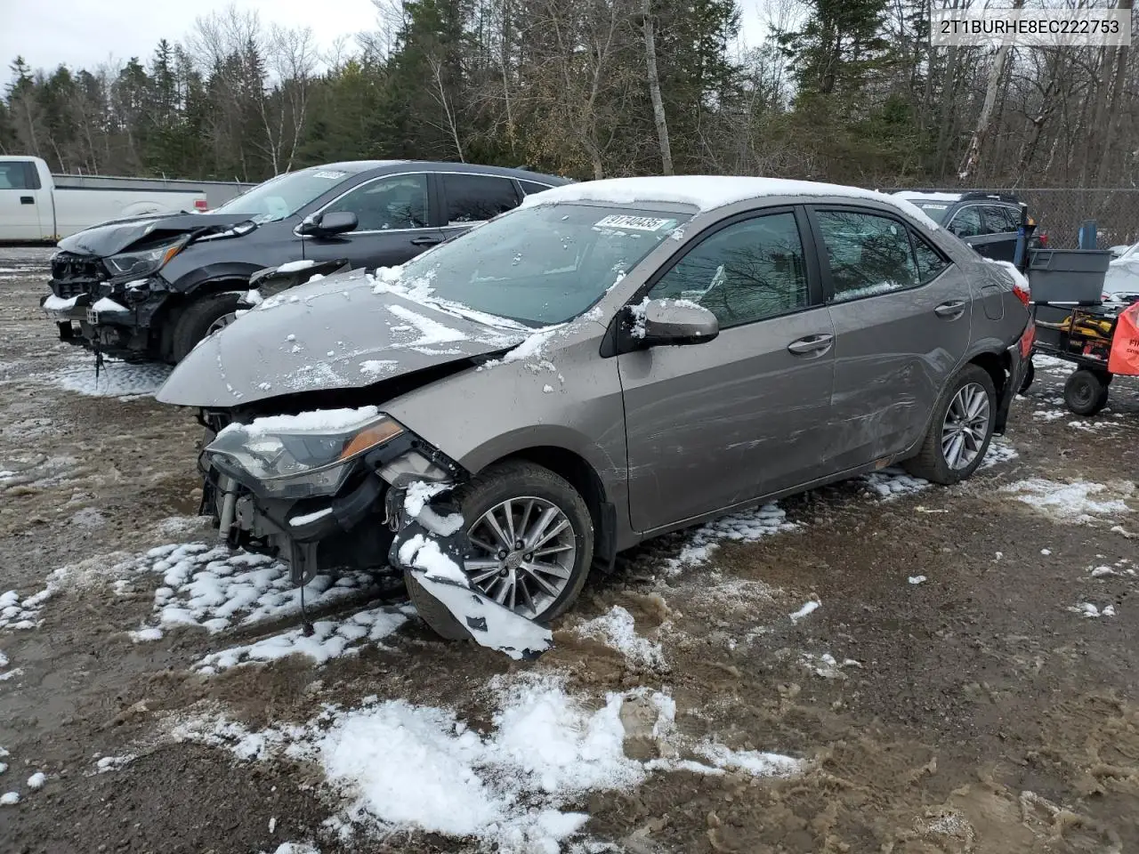 2T1BURHE8EC222753 2014 Toyota Corolla L