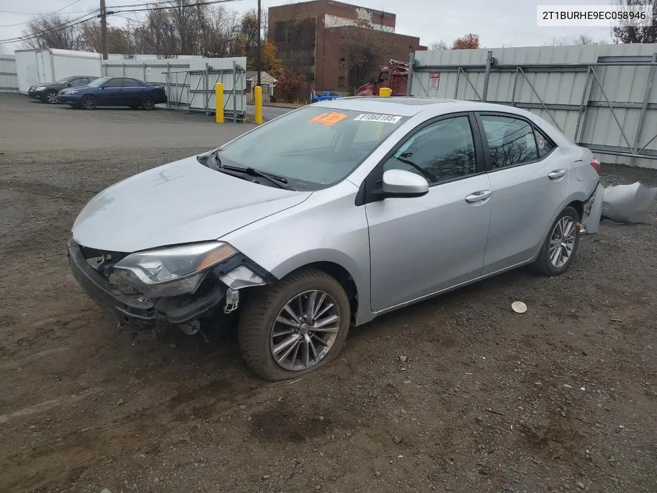 2T1BURHE9EC058946 2014 Toyota Corolla L