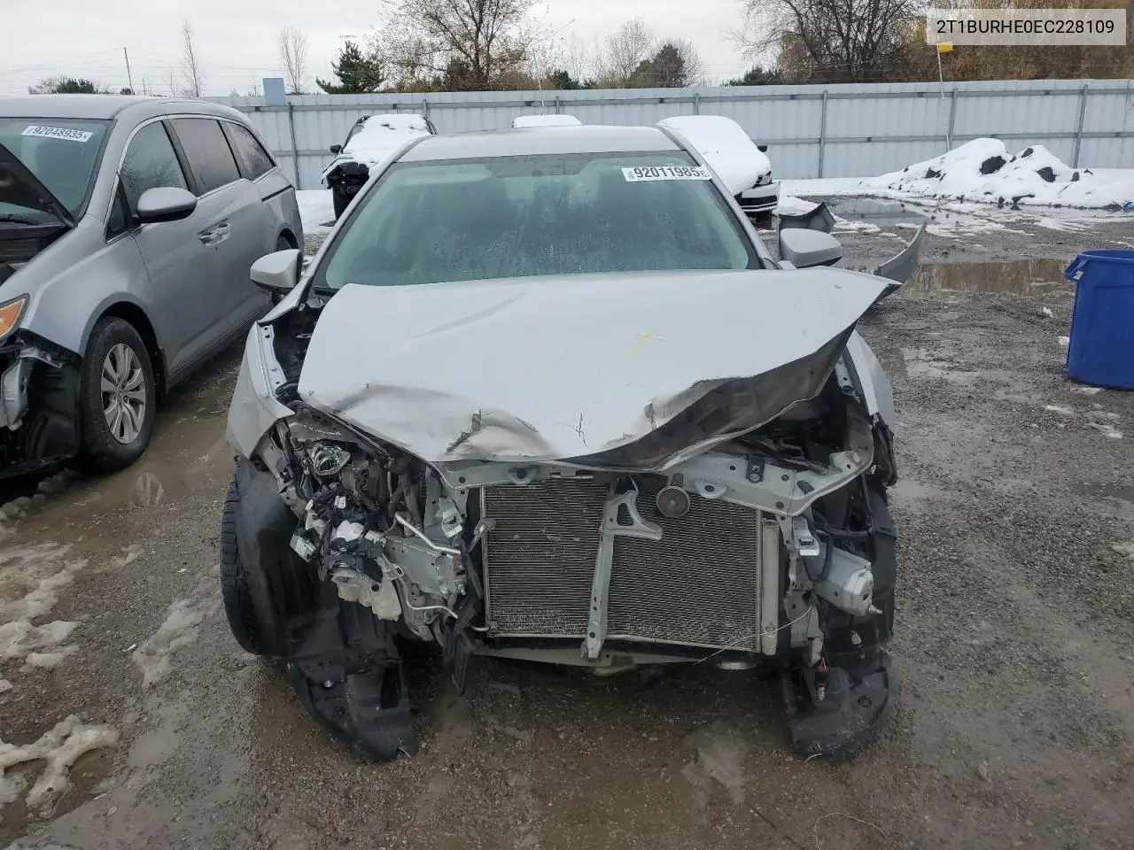 2T1BURHE0EC228109 2014 Toyota Corolla L