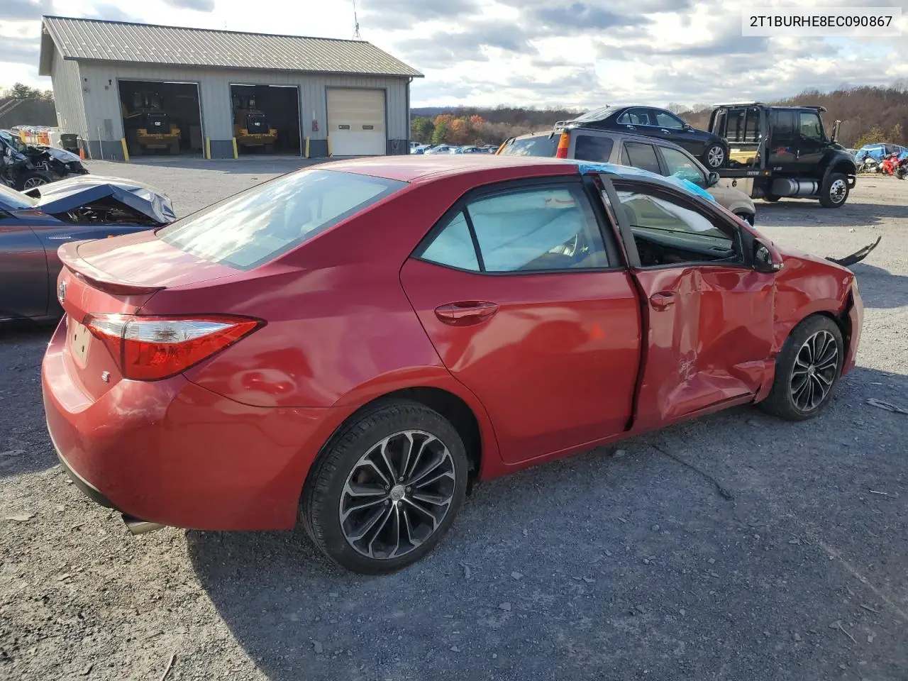 2T1BURHE8EC090867 2014 Toyota Corolla L