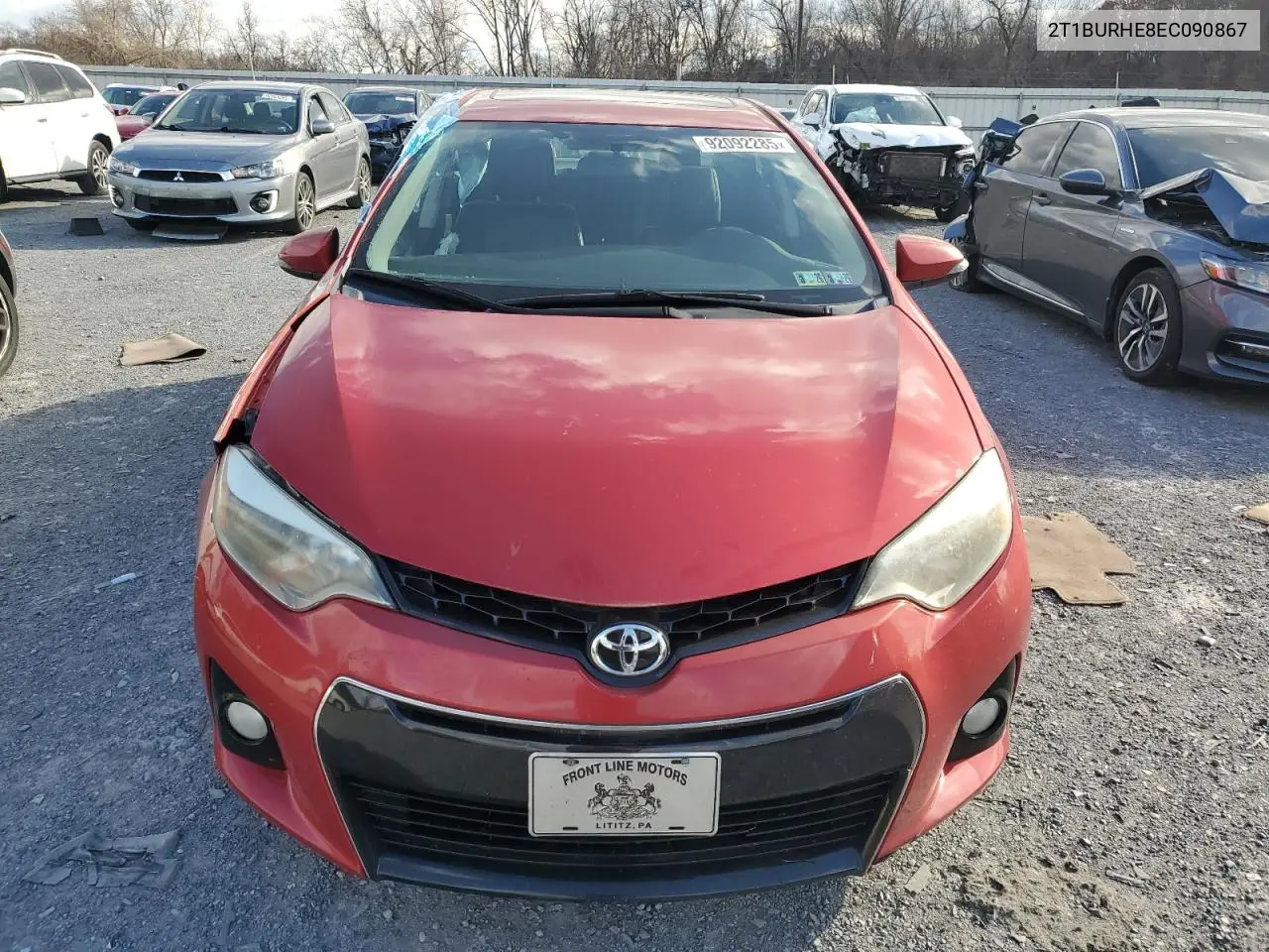 2T1BURHE8EC090867 2014 Toyota Corolla L