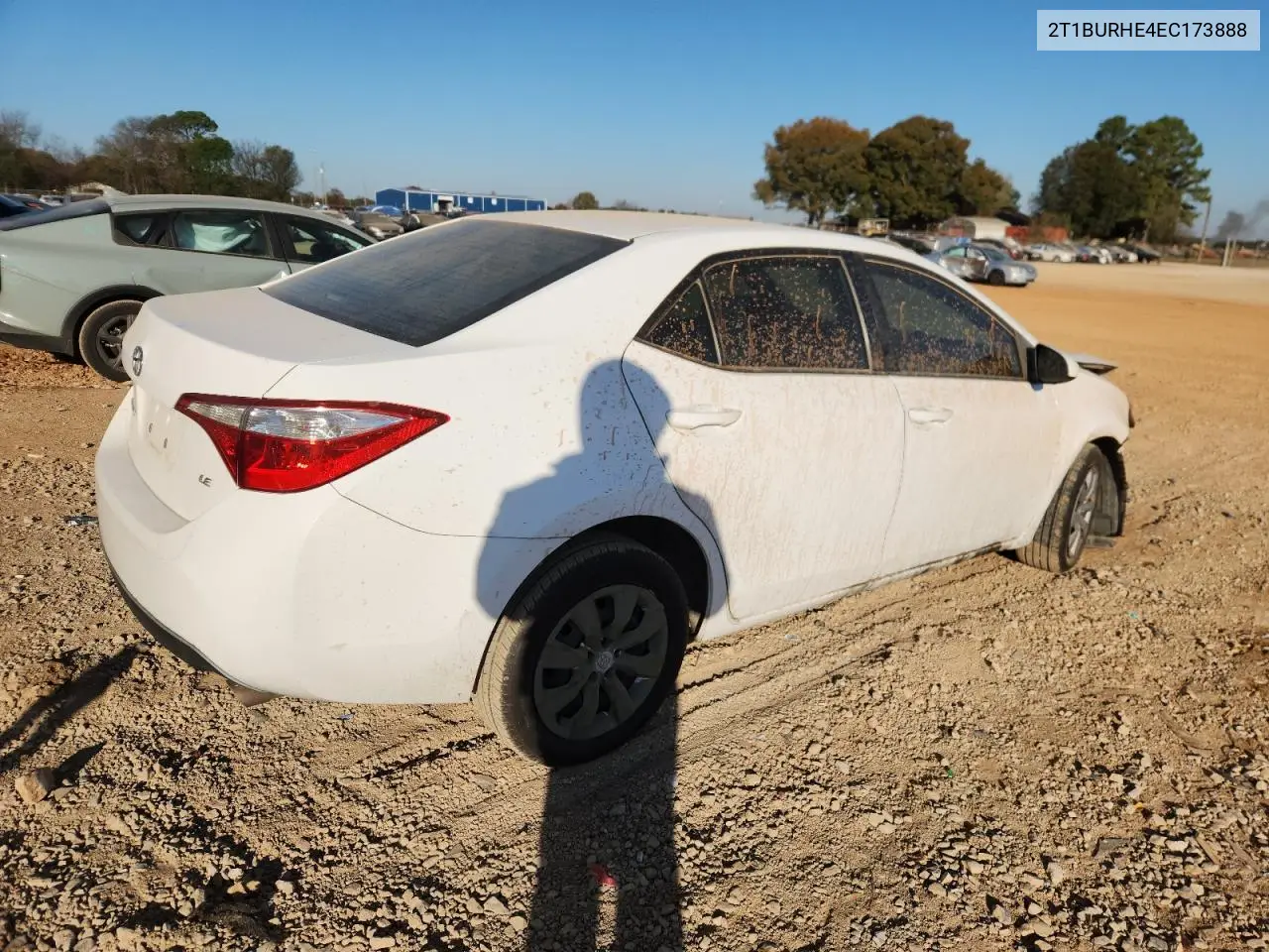 2T1BURHE4EC173888 2014 Toyota Corolla L