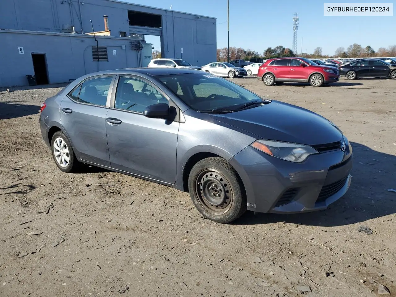 5YFBURHE0EP120234 2014 Toyota Corolla L