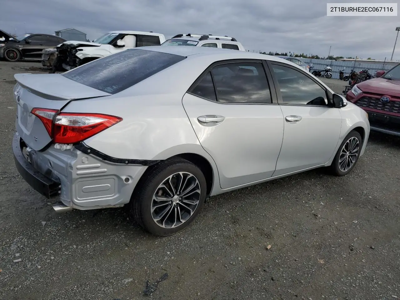 2T1BURHE2EC067116 2014 Toyota Corolla L