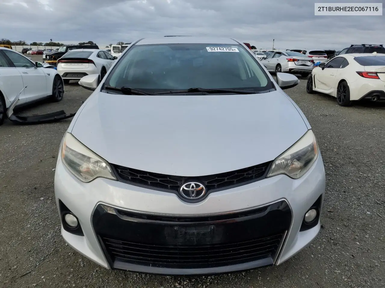 2T1BURHE2EC067116 2014 Toyota Corolla L