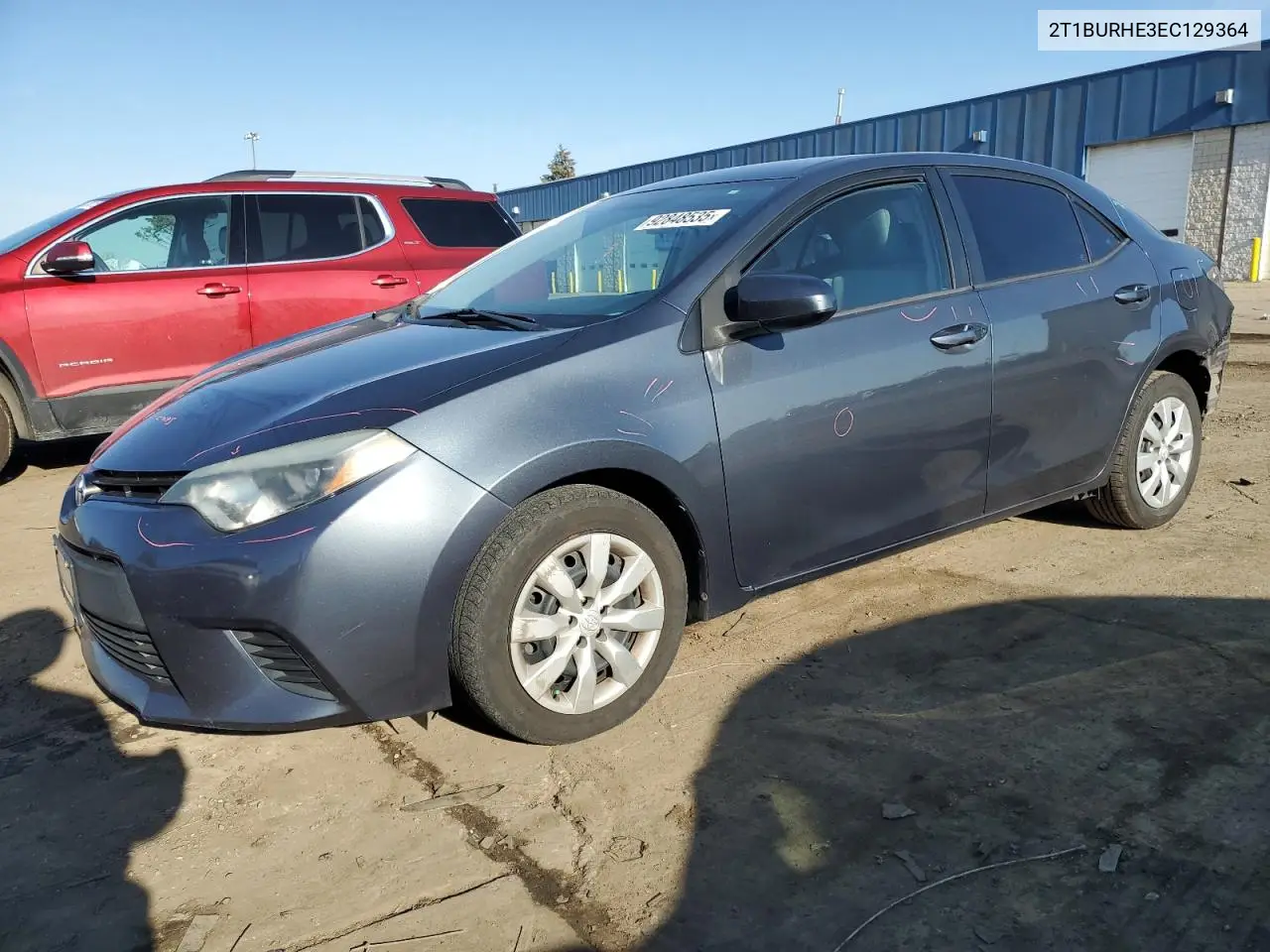 2T1BURHE3EC129364 2014 Toyota Corolla L