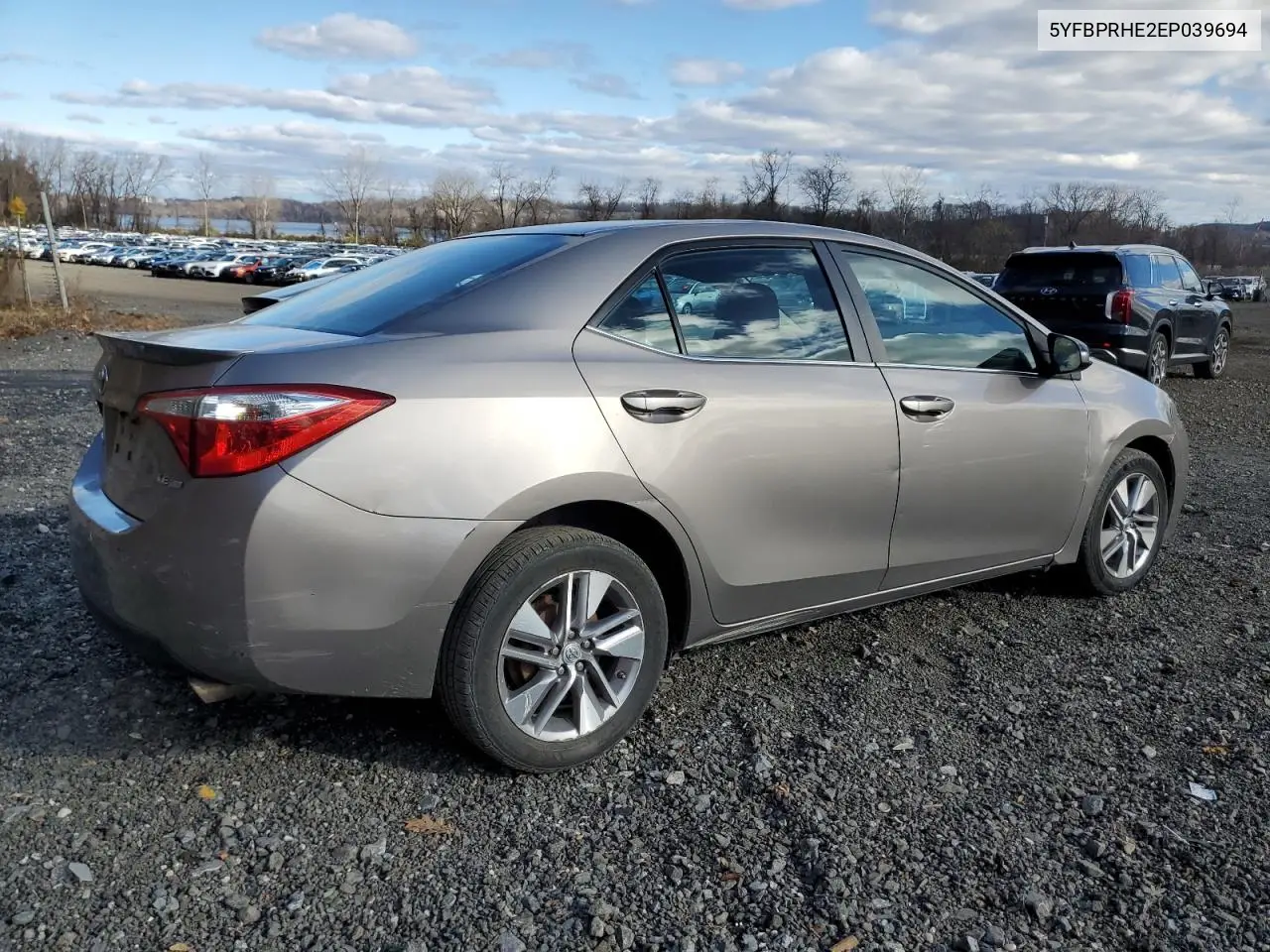 5YFBPRHE2EP039694 2014 Toyota Corolla Eco
