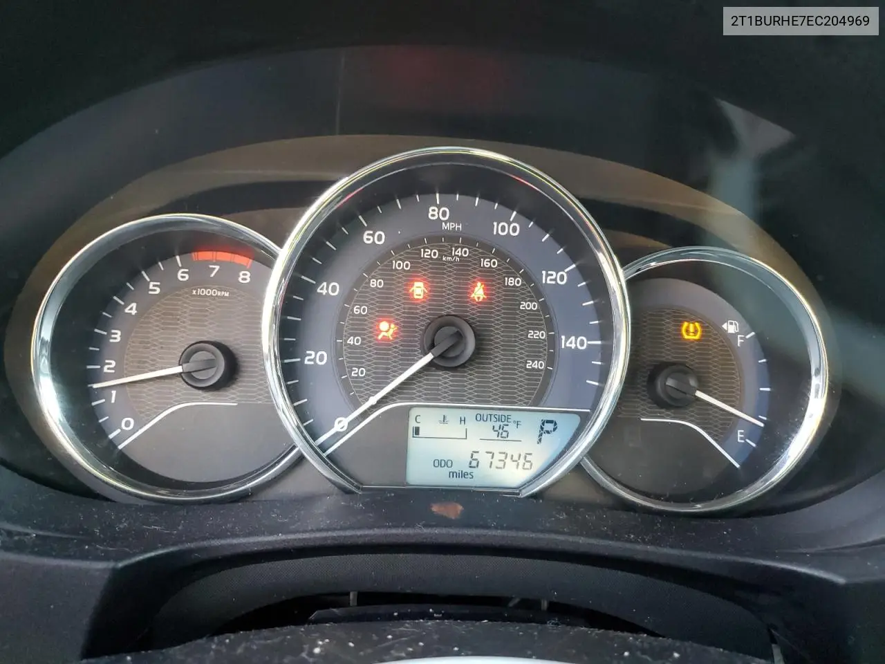 2T1BURHE7EC204969 2014 Toyota Corolla L