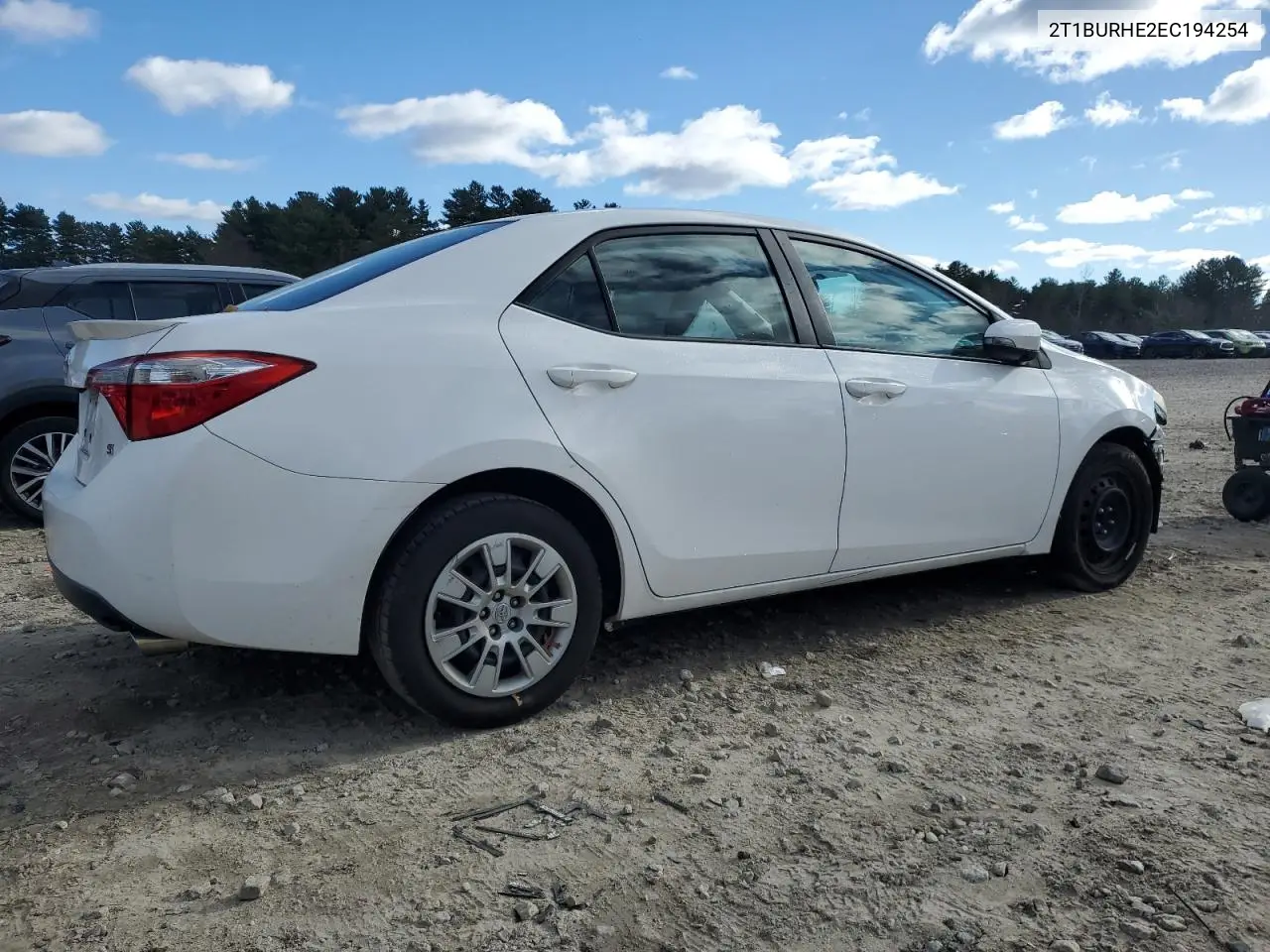 2T1BURHE2EC194254 2014 Toyota Corolla L