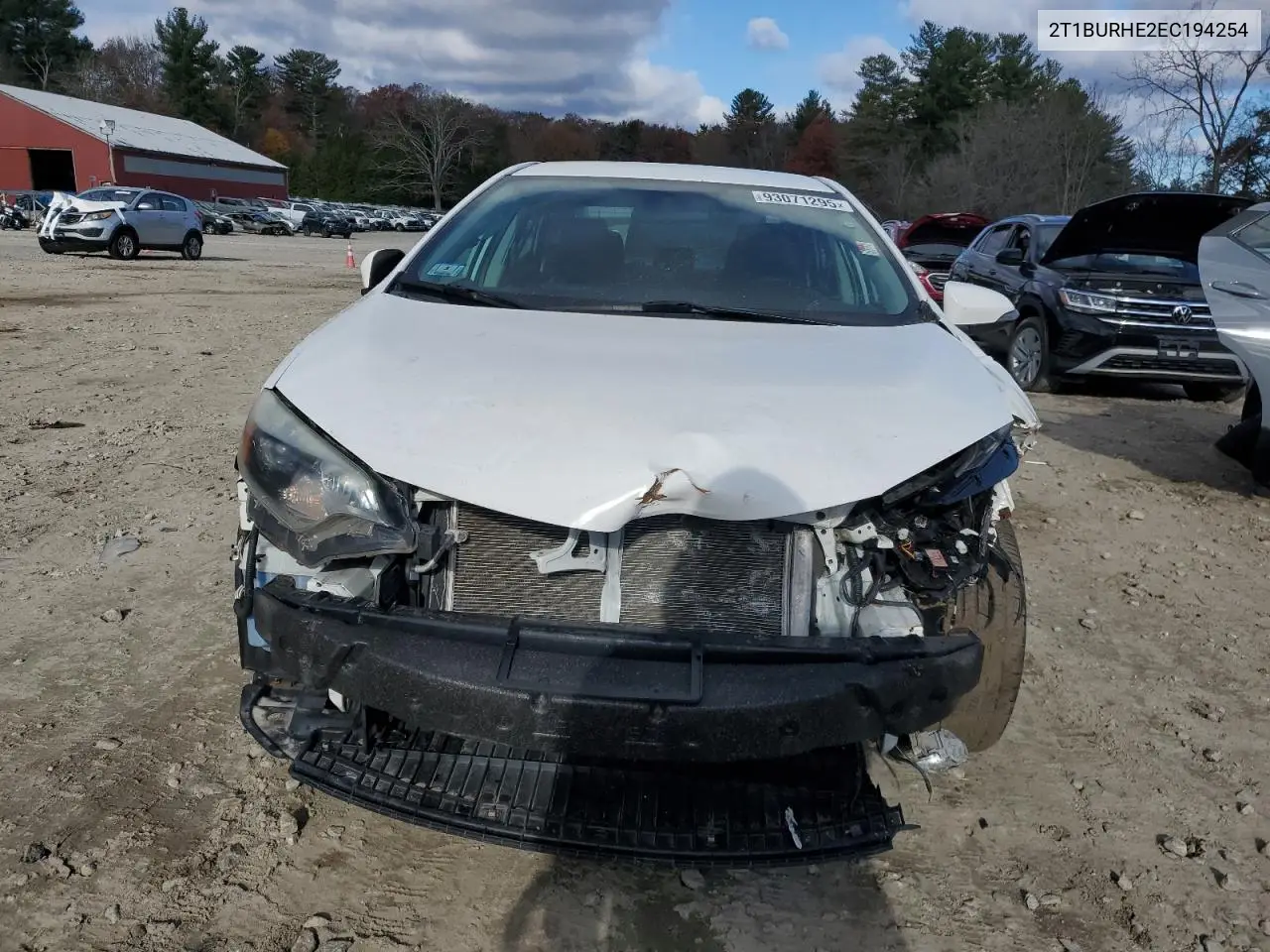 2T1BURHE2EC194254 2014 Toyota Corolla L