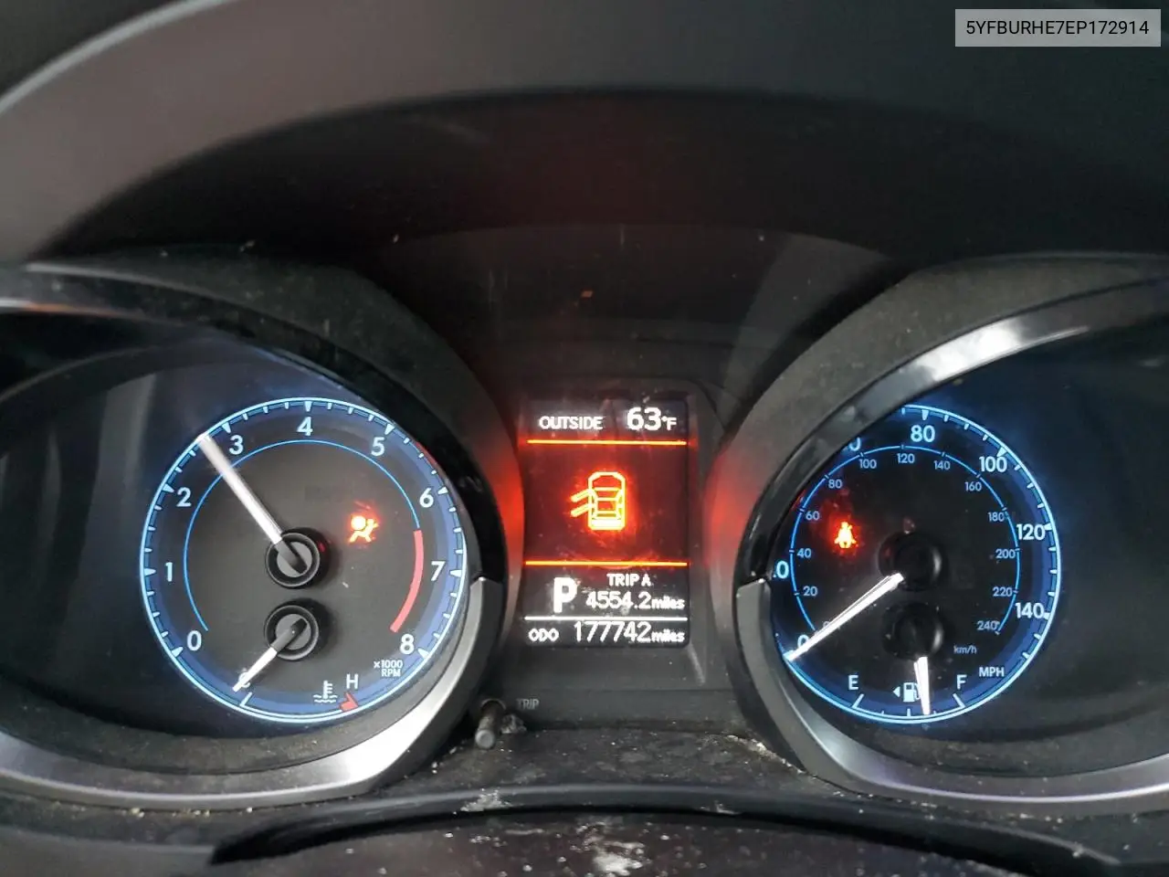 5YFBURHE7EP172914 2014 Toyota Corolla L