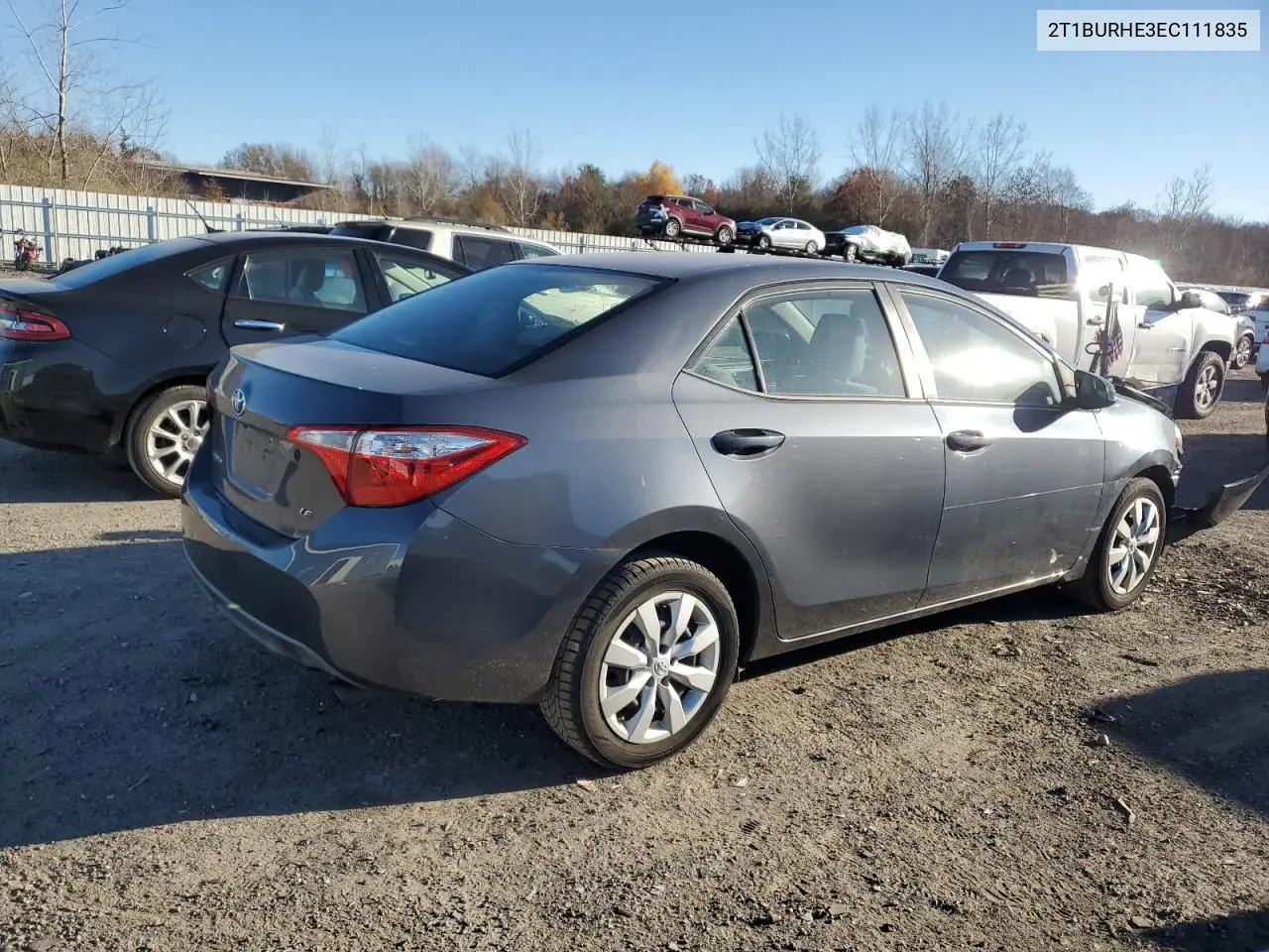 2T1BURHE3EC111835 2014 Toyota Corolla L