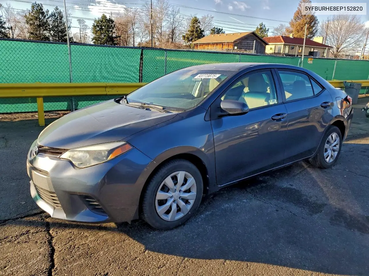 5YFBURHE8EP152820 2014 Toyota Corolla L