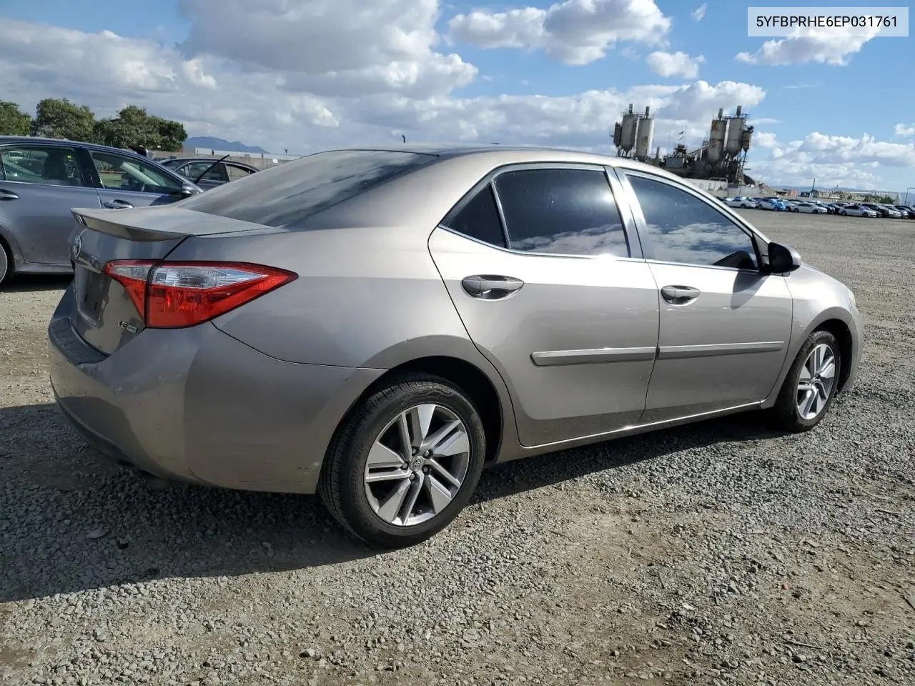 5YFBPRHE6EP031761 2014 Toyota Corolla Eco