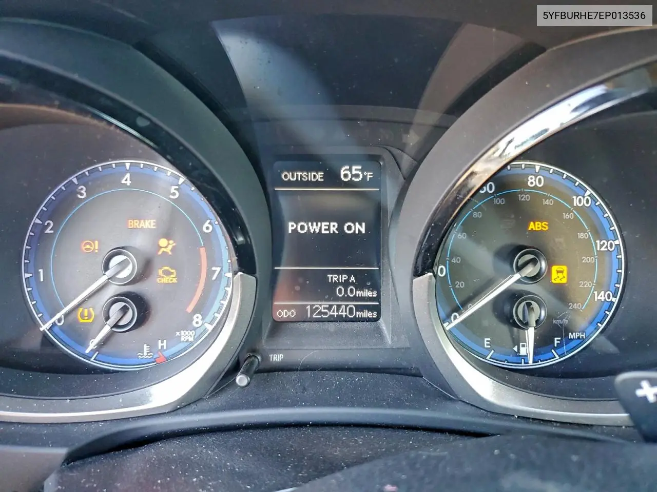5YFBURHE7EP013536 2014 Toyota Corolla L