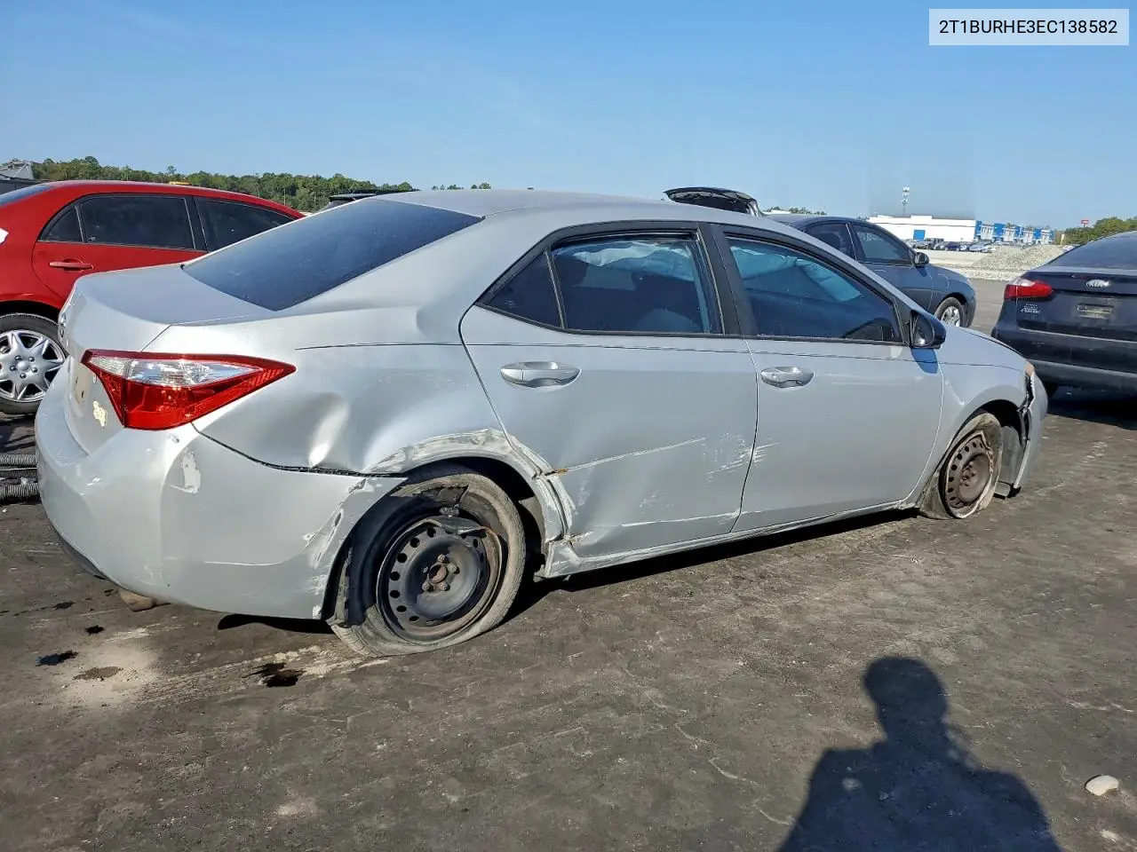 2T1BURHE3EC138582 2014 Toyota Corolla L