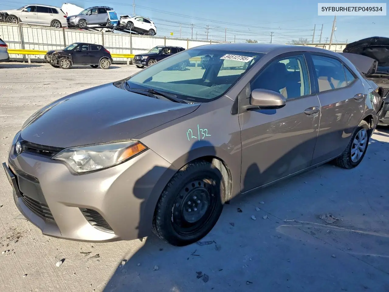 5YFBURHE7EP049534 2014 Toyota Corolla L