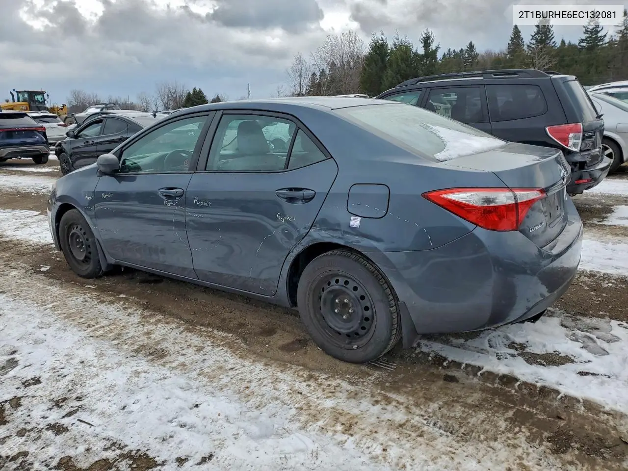 2T1BURHE6EC132081 2014 Toyota Corolla L