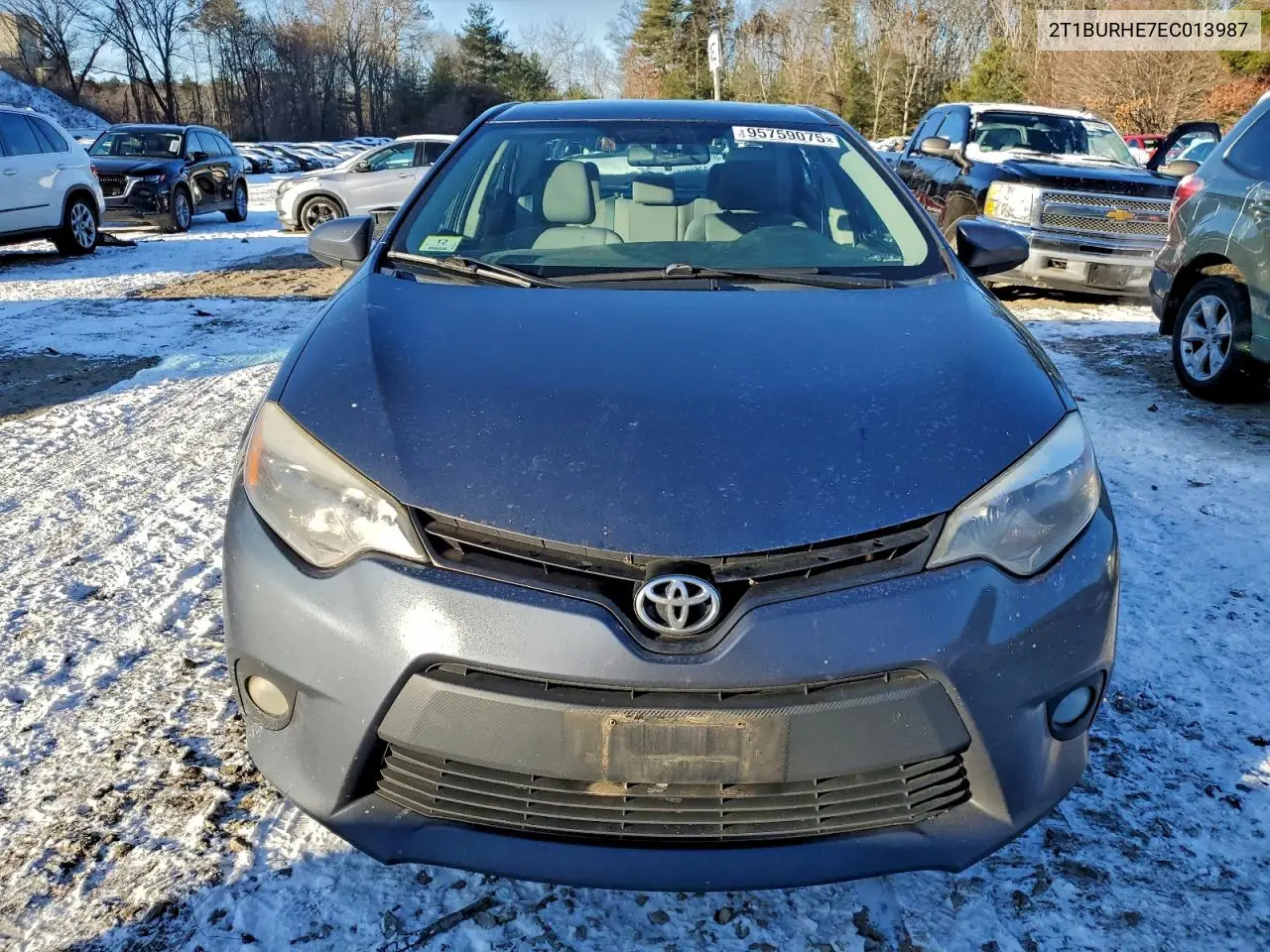 2T1BURHE7EC013987 2014 Toyota Corolla L