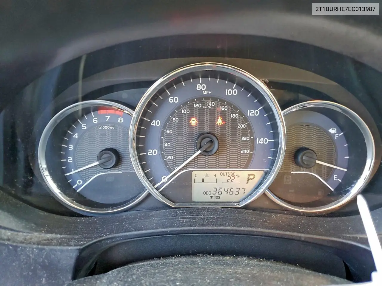 2T1BURHE7EC013987 2014 Toyota Corolla L