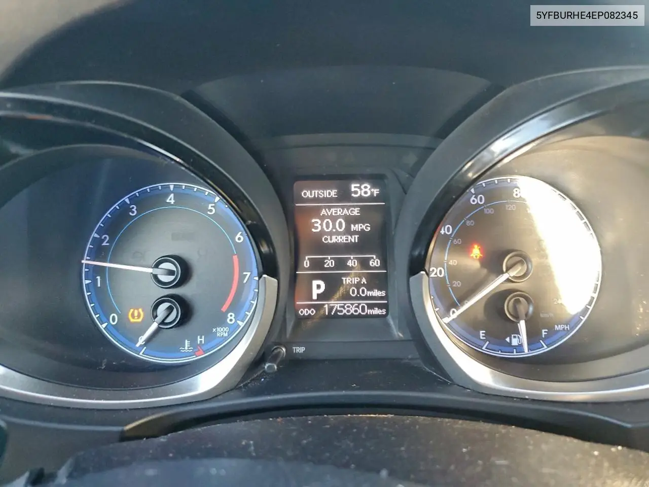 5YFBURHE4EP082345 2014 Toyota Corolla L