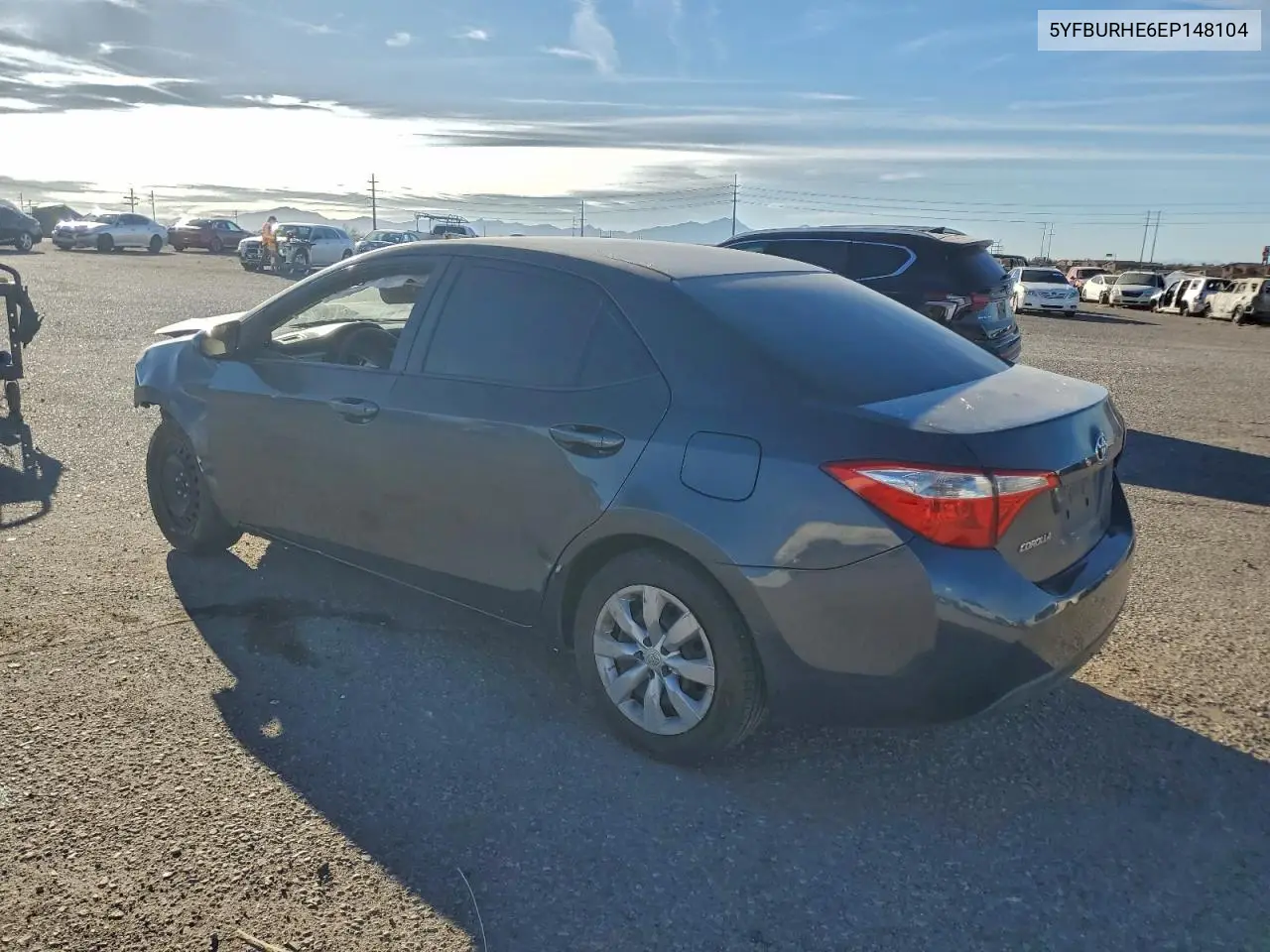 5YFBURHE6EP148104 2014 Toyota Corolla L