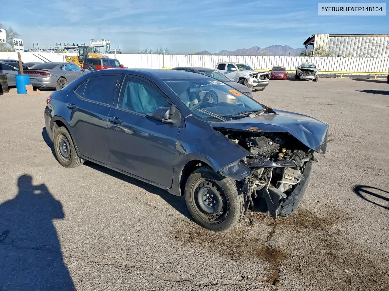 5YFBURHE6EP148104 2014 Toyota Corolla L