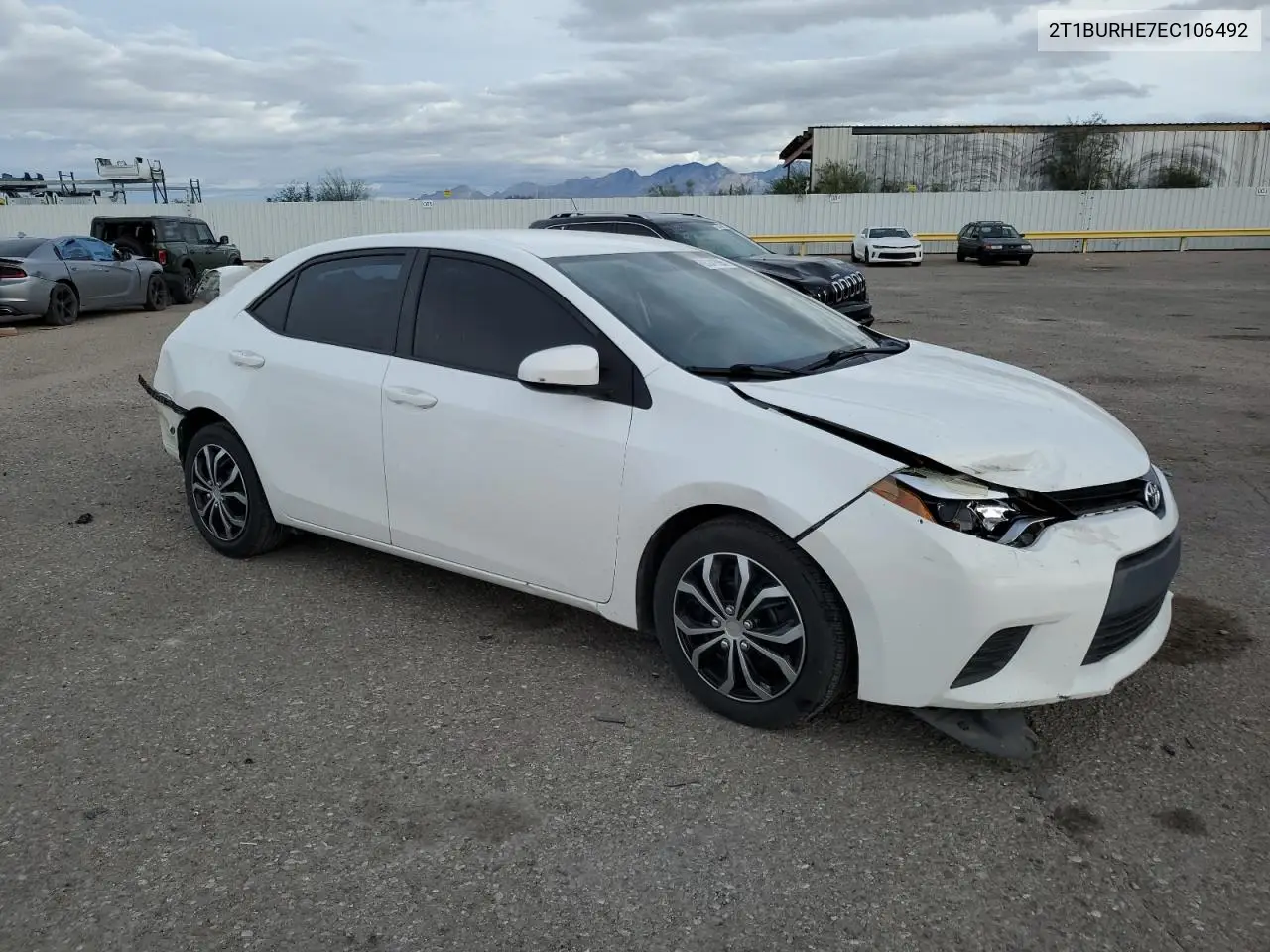 2T1BURHE7EC106492 2014 Toyota Corolla L